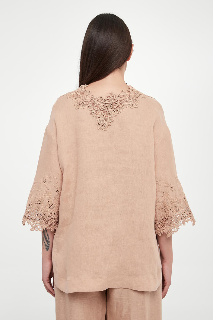 Bluzka damska lniana ERMANNO SCERVINO LIFE