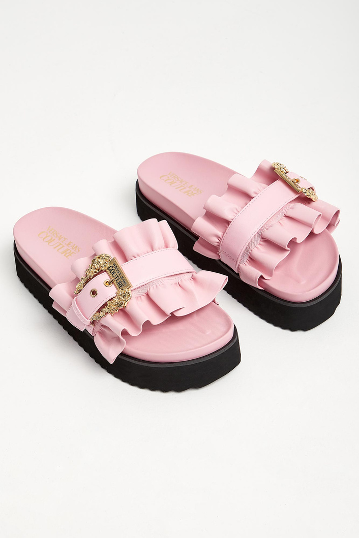 Klapki damskie na platformie VERSACE JEANS COUTURE