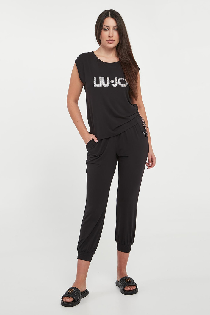 T-shirt damski z logo LIU JO
