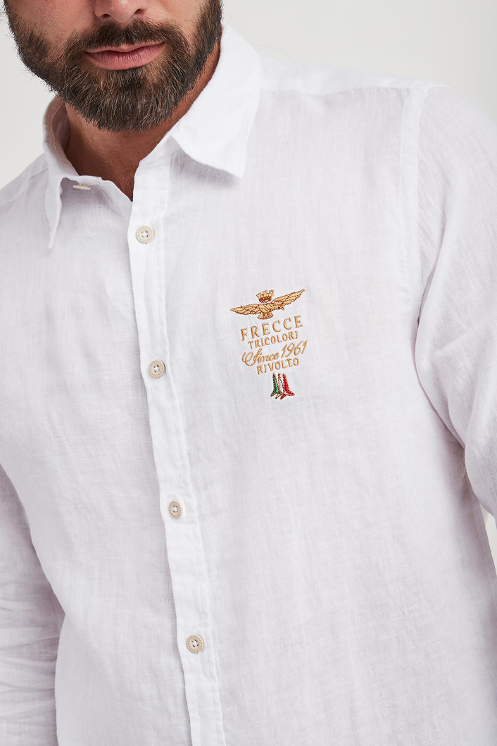 Koszula męska lniana AERONAUTICA MILITARE