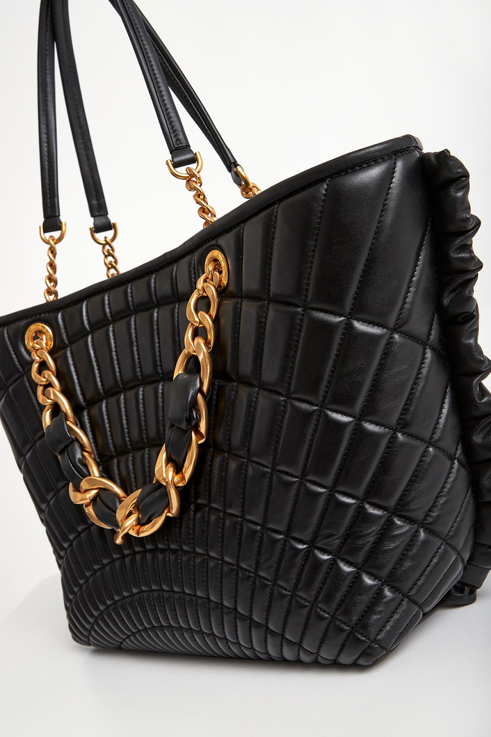 Torebka skórzana shopper BALMAIN