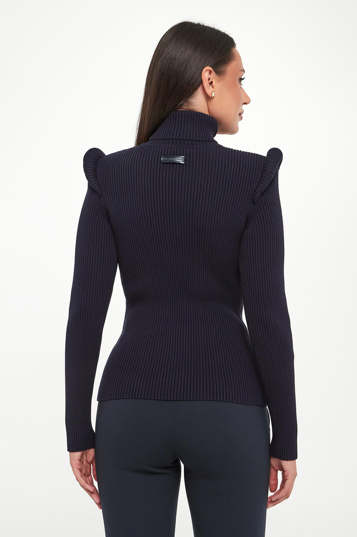 Golf damski z poduszkami w ramionach ELISABETTA FRANCHI