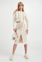 Spódnica żakardowa Dinkey PINKO