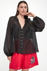 Koszula damska z jedwabiem Darren PINKO