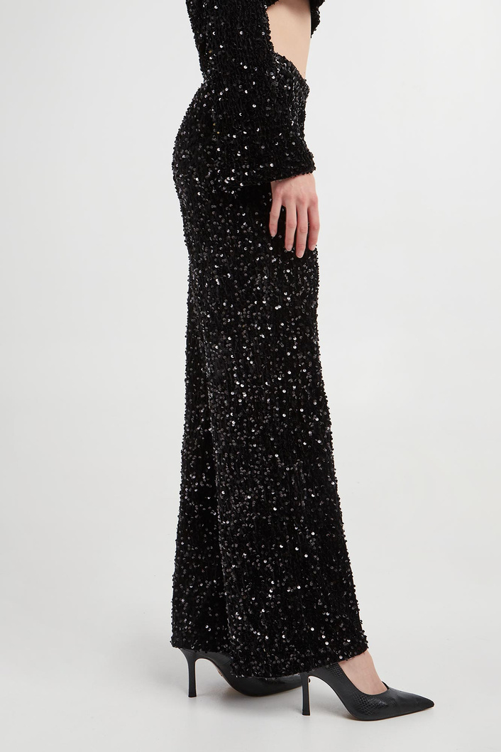 Spodnie damskie z cekinami LIU JO