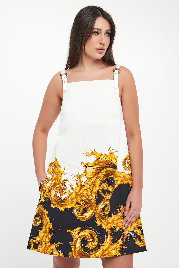 Sukienka jeansowa z nadrukiem VERSACE JEANS COUTURE