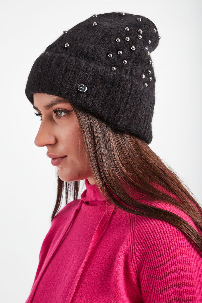Czapka zimowa z perełkami LIU JO