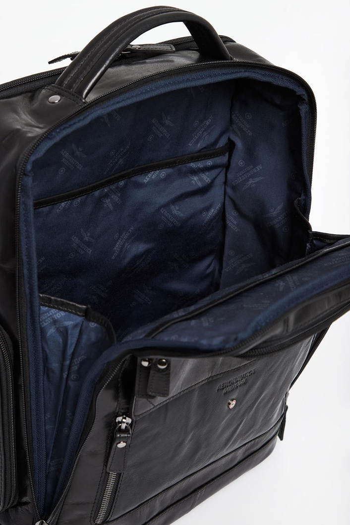 Plecak męski skórzany AERONAUTICA MILITARE