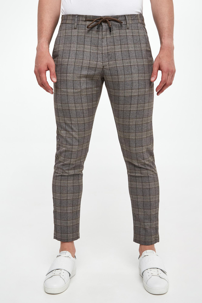 Spodnie męskie w kratkę Maxton3-W JOOP! JEANS