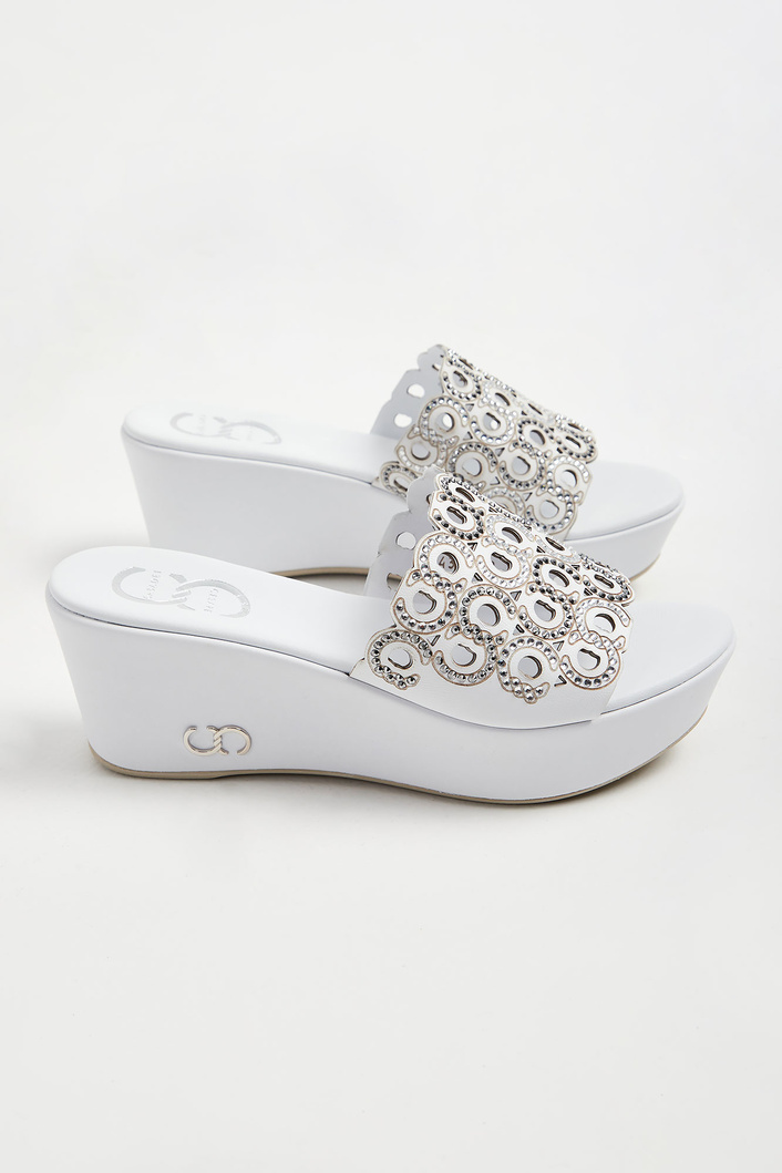 Klapki skórzane CESARE CASADEI