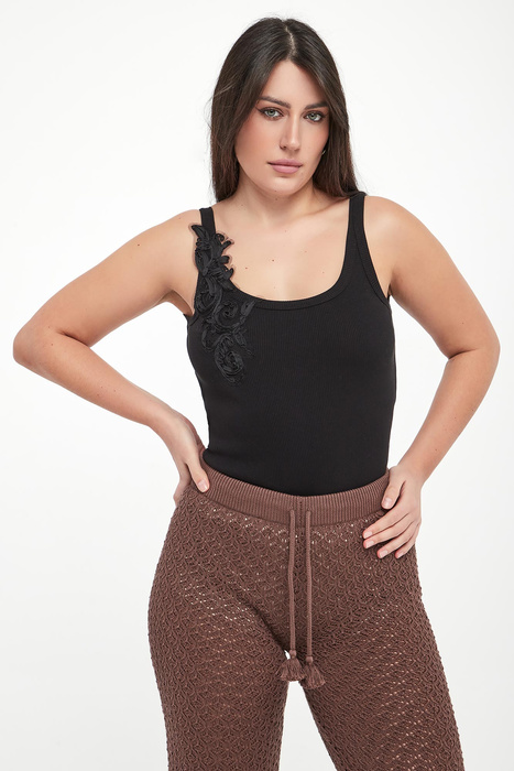 Top damski z haftem ERMANNO FIRENZE