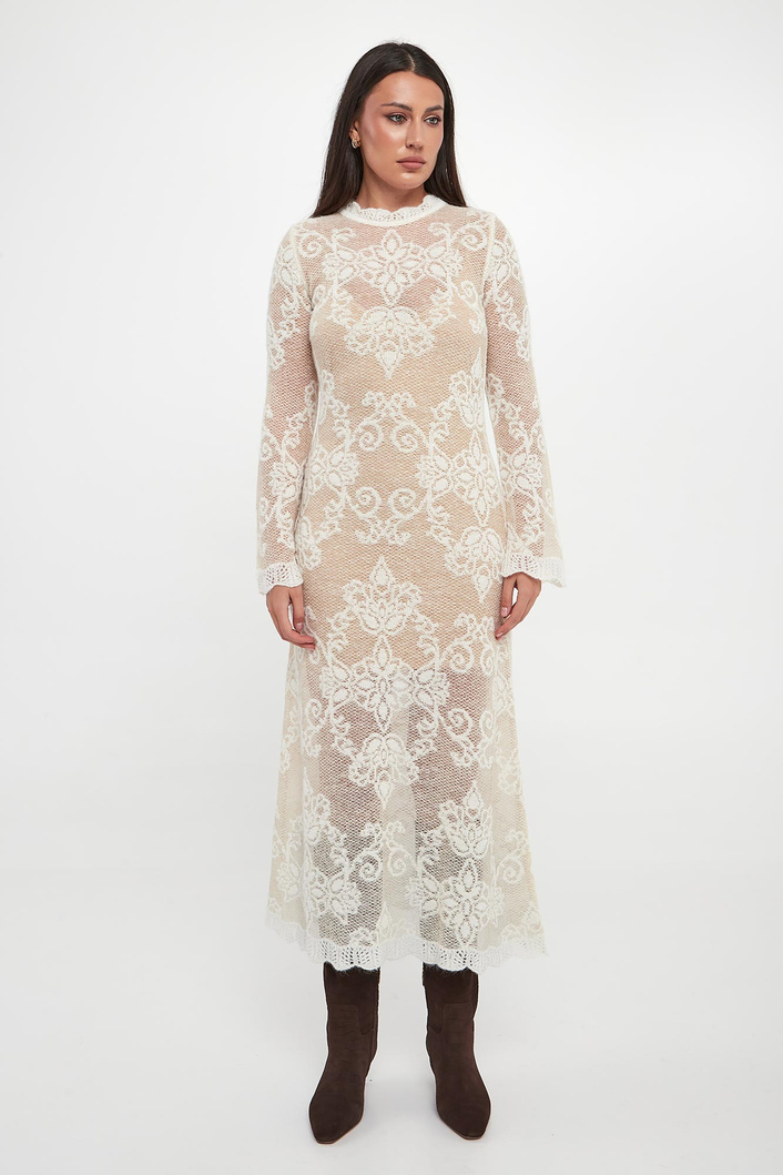 Sukienka wełniana maxi TWINSET