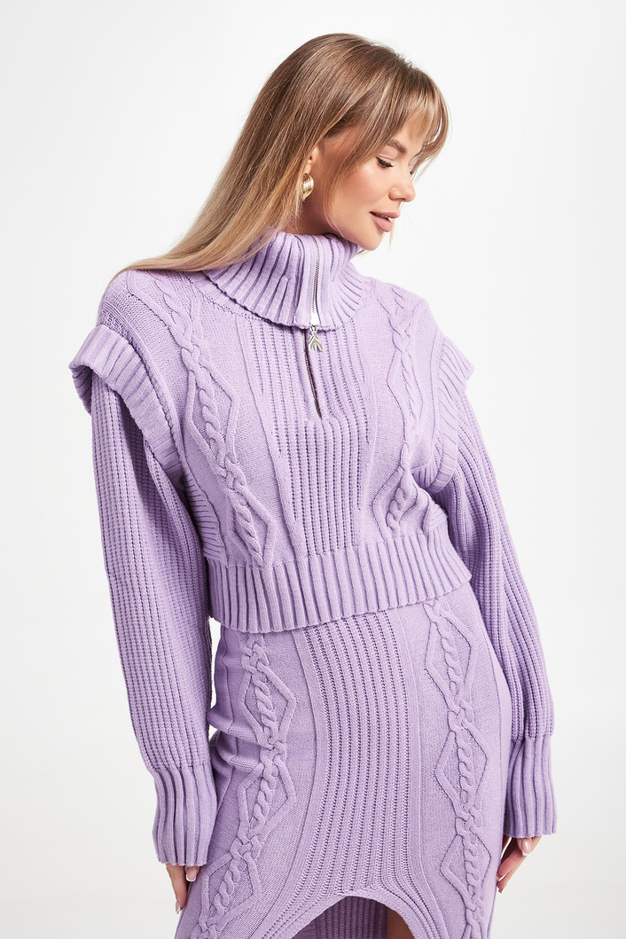 Sweter damski z golfem PATRIZIA PEPE