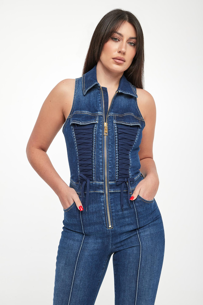 Kombinezon damski jeansowy ELISABETTA FRANCHI