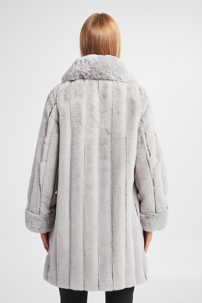 Płaszcz damski z futerkiem JOSEPH RIBKOFF