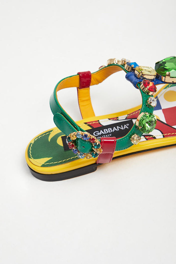 Sandały damskie skórzana DOLCE & GABBANA