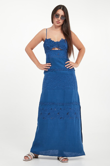 Sukienka lniana ERMANNO SCERVINO LIFE