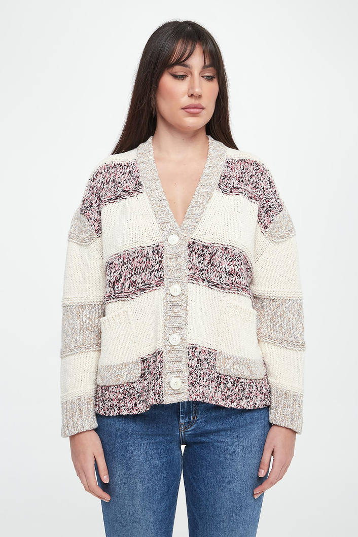 Kardigan damski z wełną Tritone WEEKEND MAX MARA