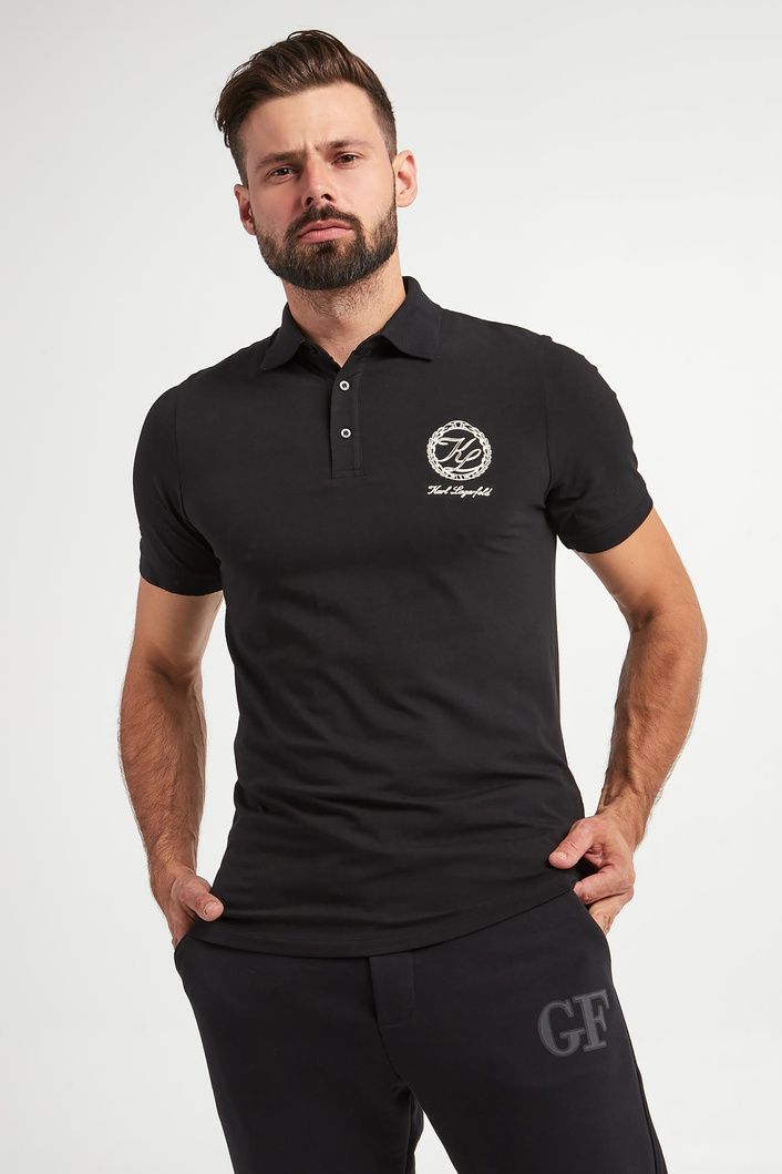 Polo męskie z logo KARL LAGERFELD