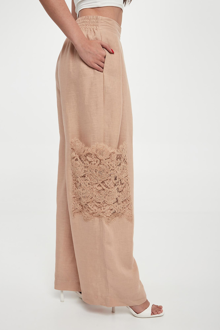 Spodnie damskie lniane ERMANNO SCERVINO LIFE