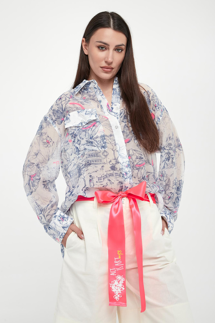 Koszula damska z lyocellem TWINSET ACTITUDE