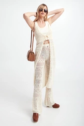 Kardigan damski ażurowy PATRIZIA PEPE