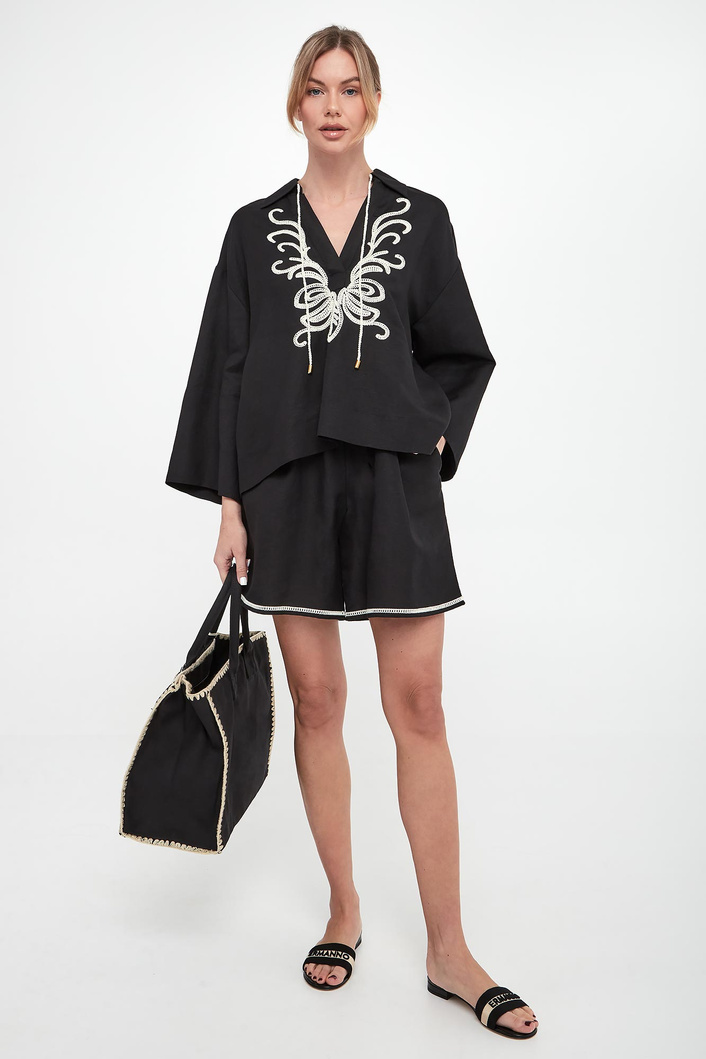 Szorty damskie lniane TWINSET U&B