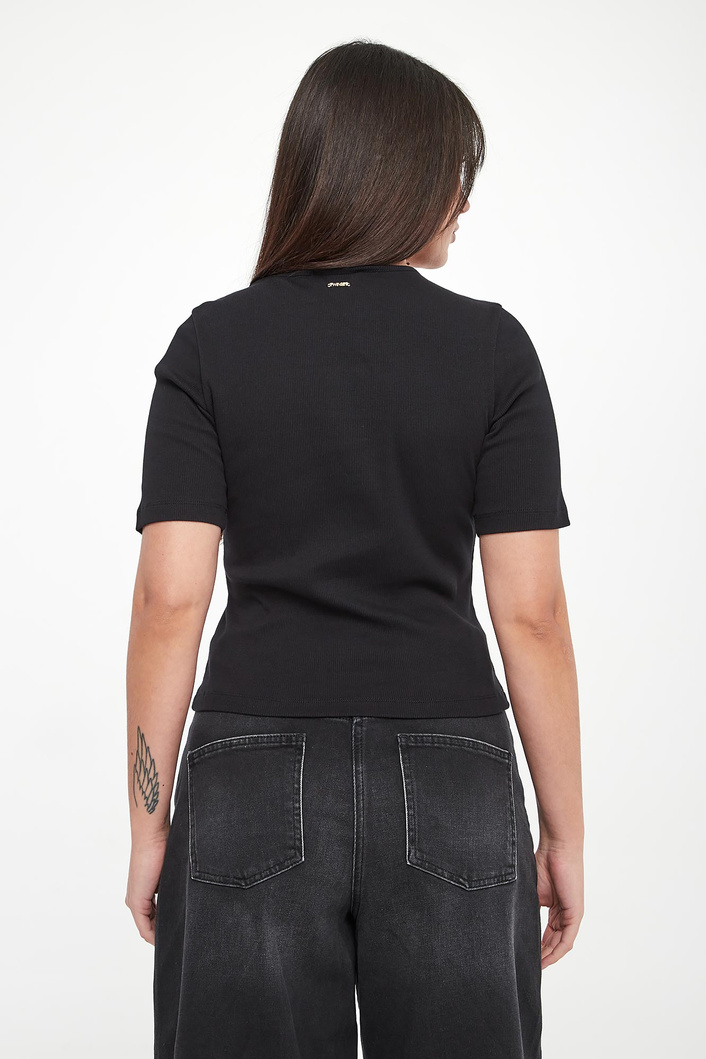 T-shirt damski z haftem TWINSET