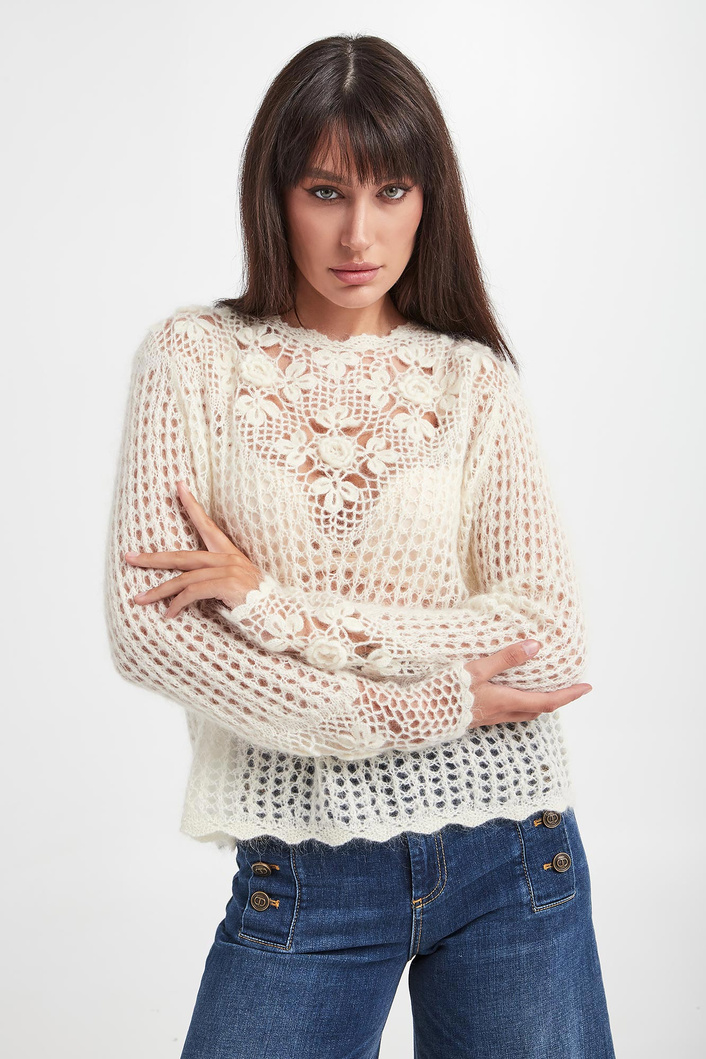 Sweter damski ażurowy TWINSET