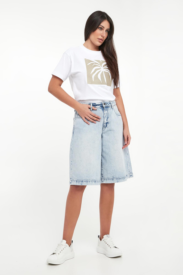 T-shirt damski z nadrukiem ARMANI EXCHANGE