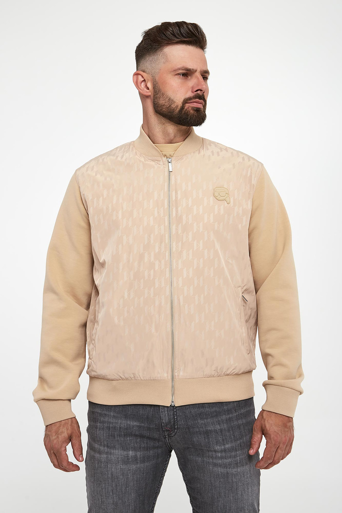 Kurtka męska bomberka z logo KARL LAGERFELD