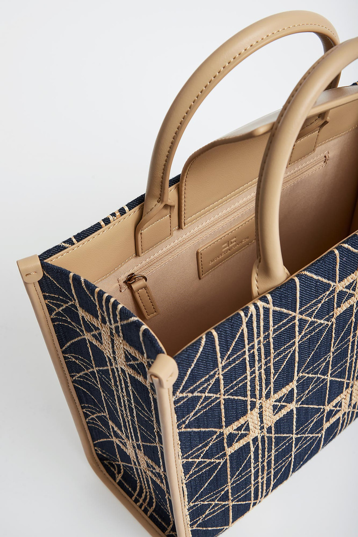 Torebka damska z rafii ELISABETTA FRANCHI