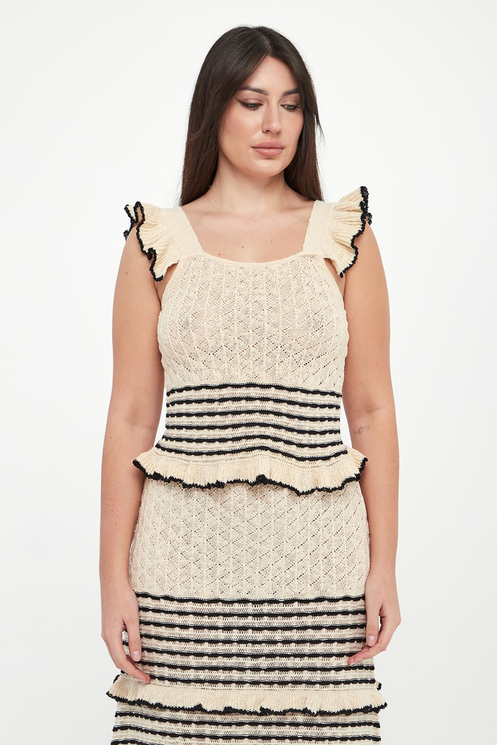 Top damski ażurowy TWINSET U&B