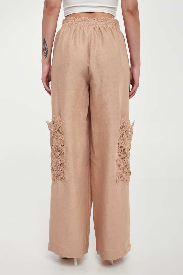 Spodnie damskie lniane ERMANNO SCERVINO LIFE