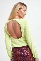 Bluzka damska z odkrytymi plecami PATRIZIA PEPE