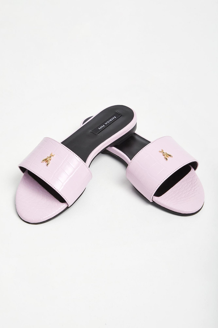 Klapki damskie skórzane PATRIZIA PEPE