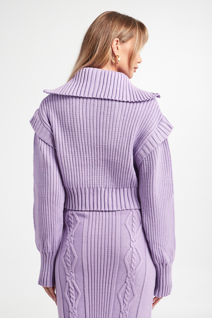 Sweter damski z golfem PATRIZIA PEPE