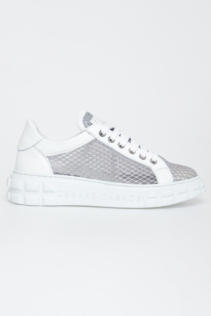 Sneakersy damskie skórzane CESARE CASADEI