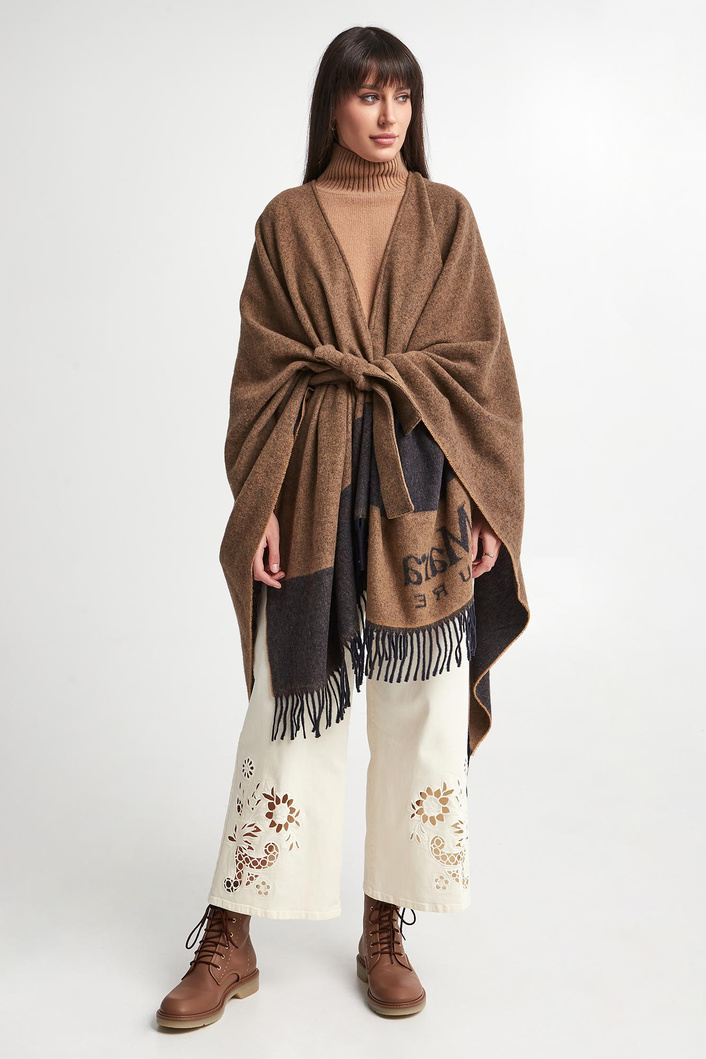 Ponczo damskie wełniane Deodara MAX MARA LEISURE