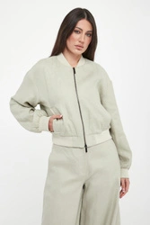 Kurtka damska bomberka lniana ARMANI EXCHANGE