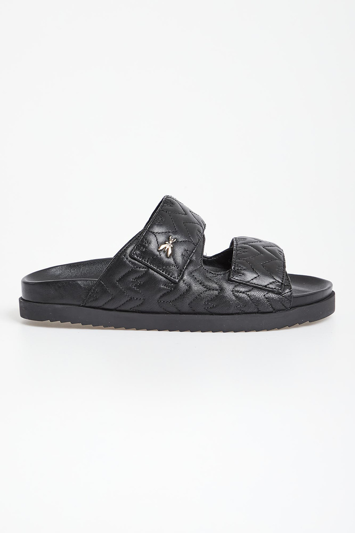 Klapki damskie skórzane PATRIZIA PEPE