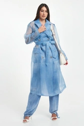 Płaszcz damski z organzy ERMANNO FIRENZE