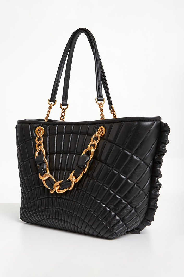 Torebka skórzana shopper BALMAIN