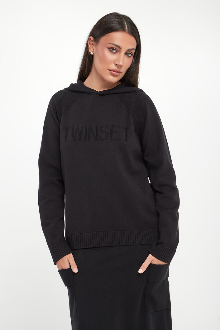 Sweter damski z kapturem TWINSET U&B