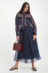 Spódnica z jedwabnej organzy Visino WEEKEND MAX MARA