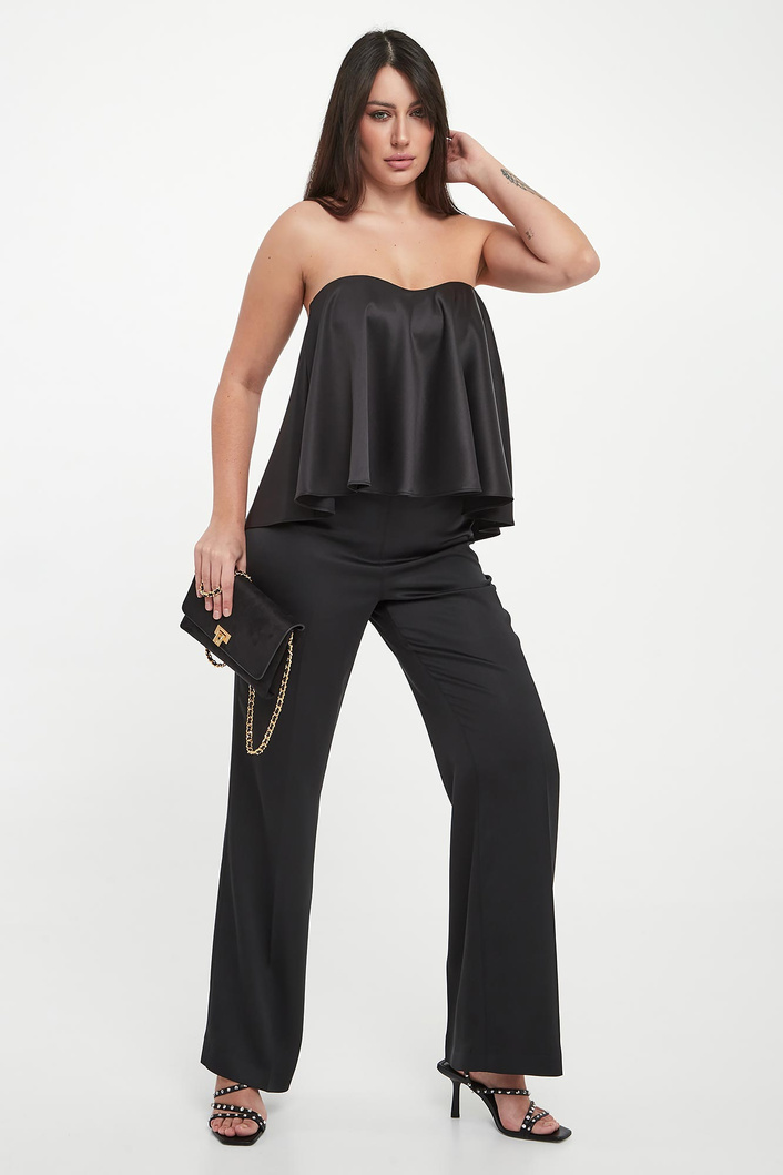 Top damski gorsetowy z satyny TWINSET