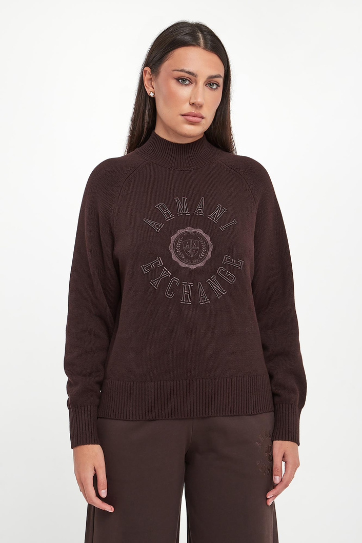 Sweter damski z logo ARMANI EXCHANGE