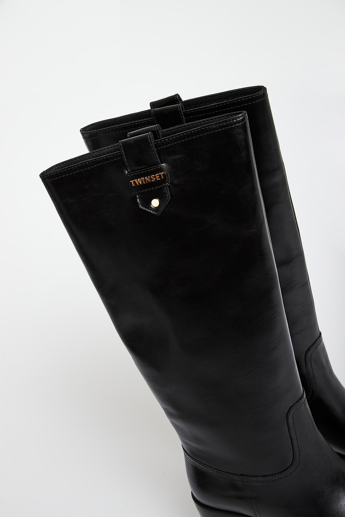 Kozaki damskie skórzane TWINSET