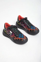 Sneakersy skórzane KARL LAGERFELD