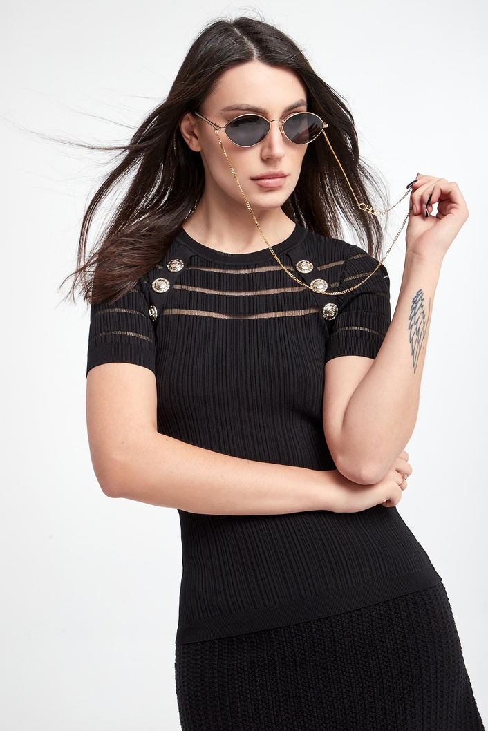 Top dzianinowy damski Seaborgio PINKO